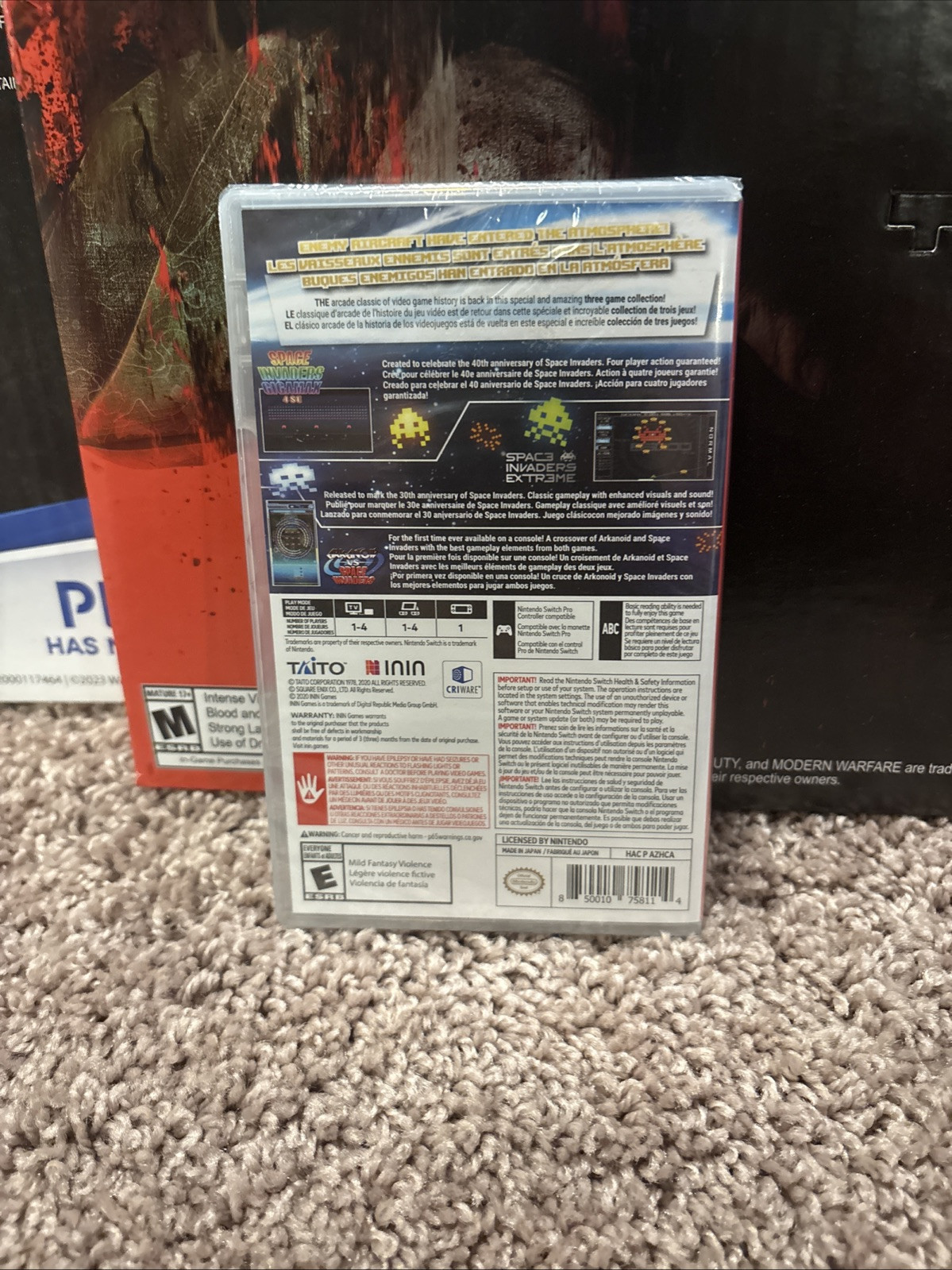 Brand New Sealed Space Invaders Forever Nintendo Switch Free Shipping