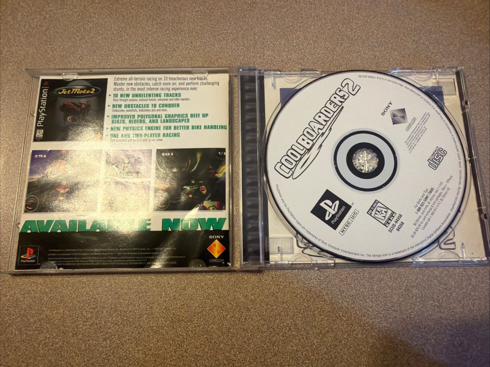 Cool Boarders 2 (Sony PlayStation 1, 1998) PS1 Complete CIB