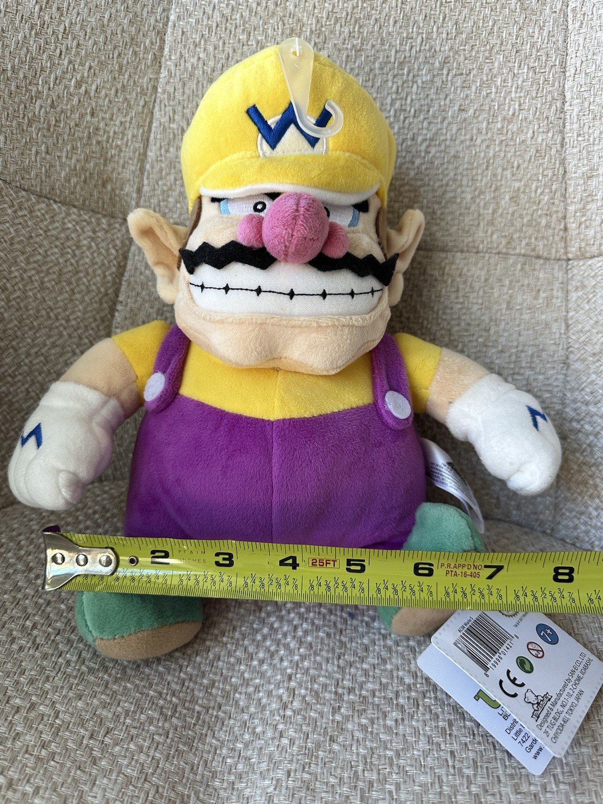 Official Licensed Super Mario Series Wario 10″ Plush Mario Kart Wario Plush