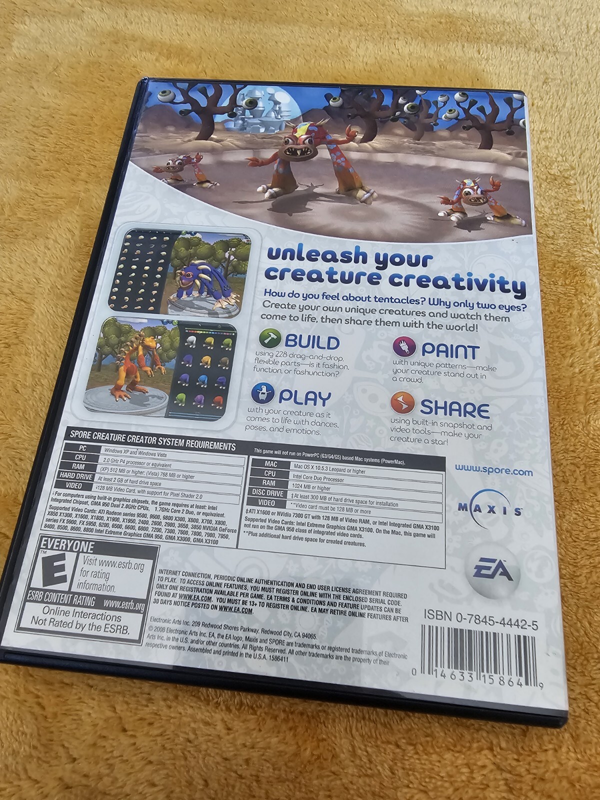 Spore Game Lot Creature Creator And Base Game – PC/Mac
