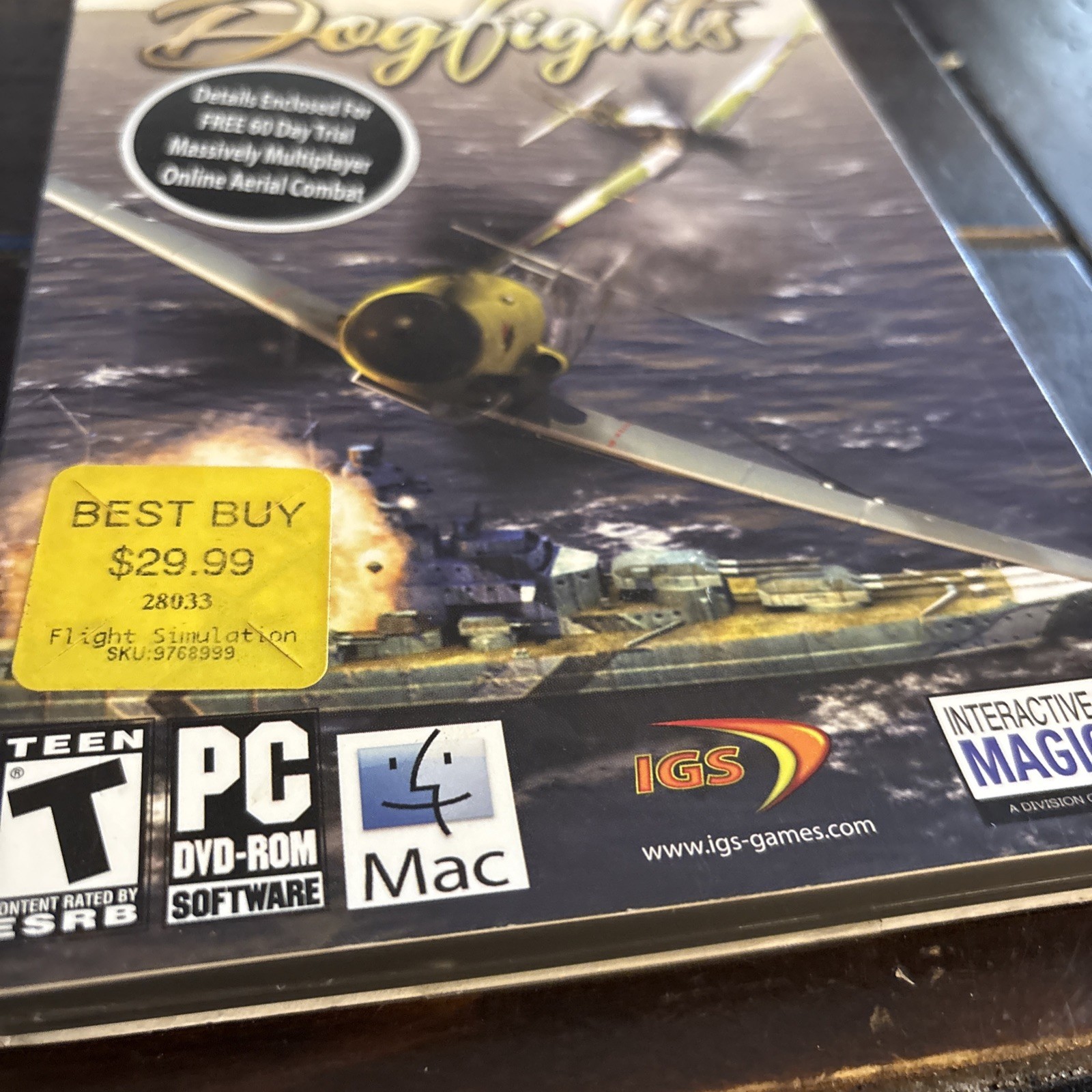 WarBirds: Dogfights (Windows/Mac, 2010) Manual/ Booklet Missing
