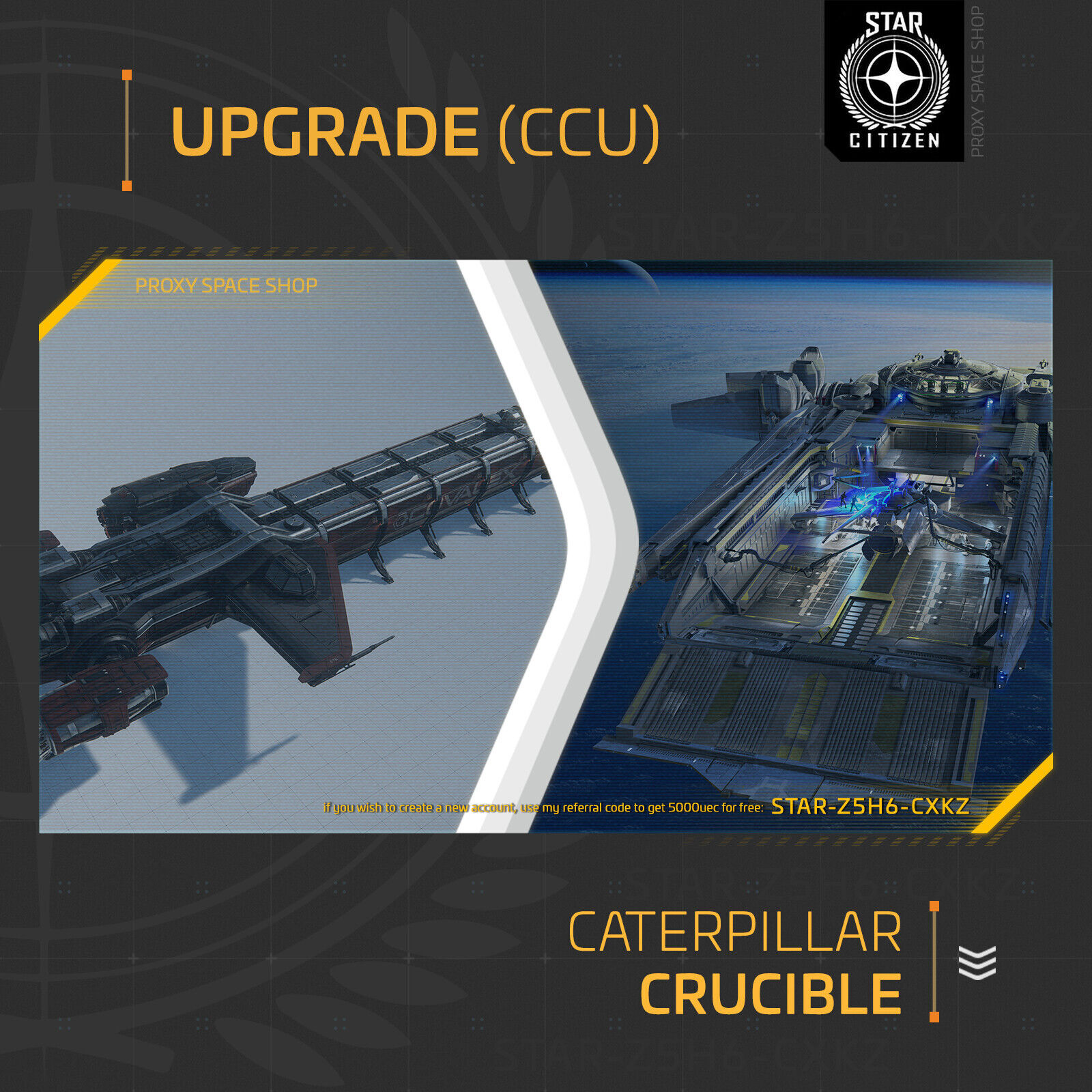 Star Citizen – ANVIL CRUCIBLE – UPGRADE – (CCU)