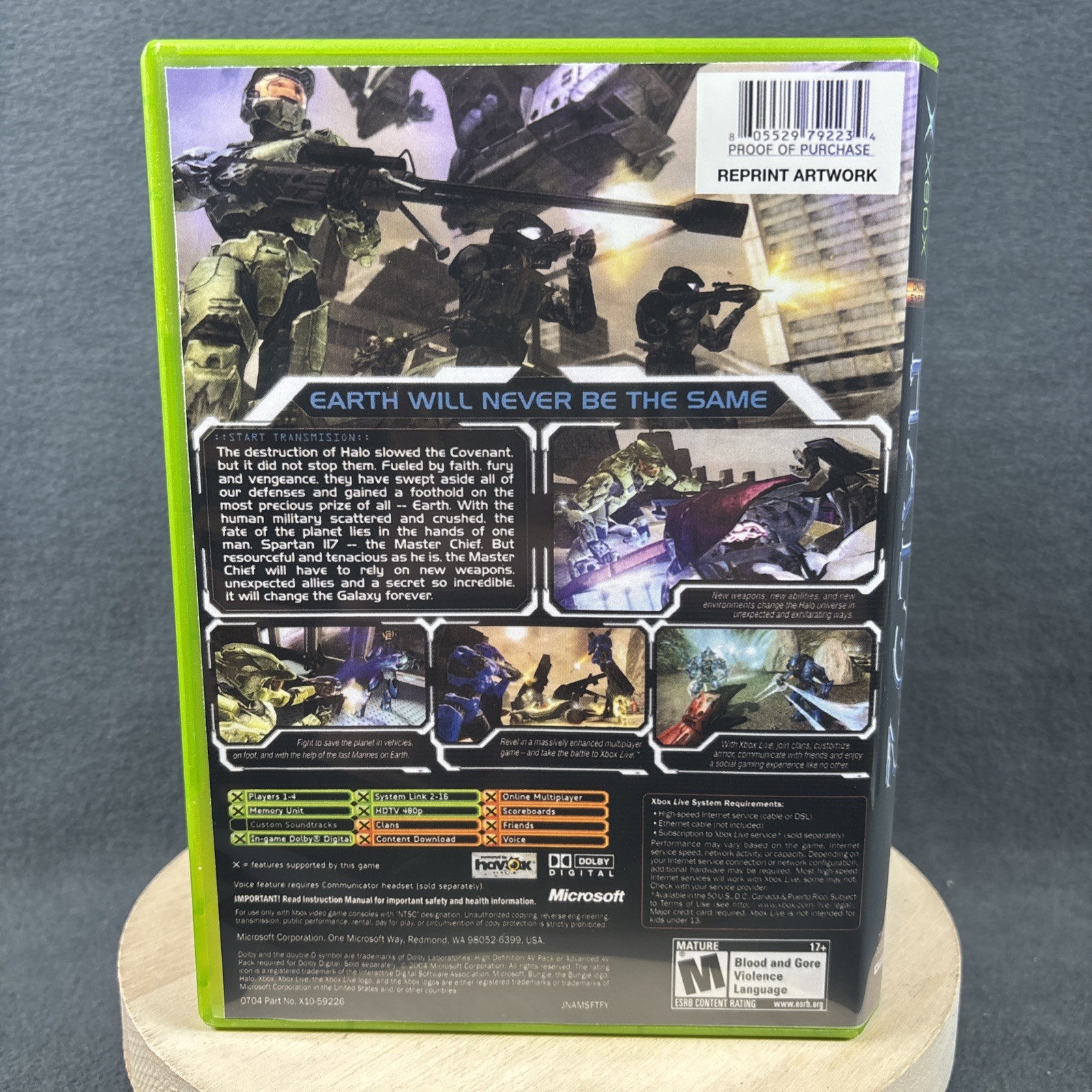 XBOX – Halo 2 – Complete, Reprint Artwork – Refurbished, Excellent