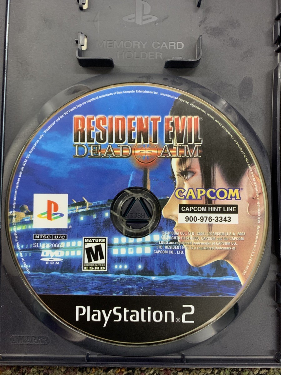 Sony Resident Evil Dead Aim Playstation 2 Video Game CIB Disc Manual (GAL161077)