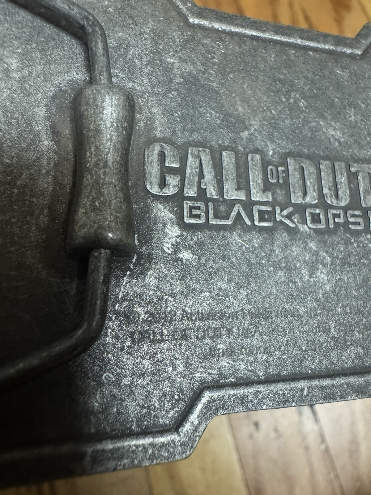 Vtg 2012 Activision Video Game Call of Duty Black Ops II Metal Belt Buckle Promo