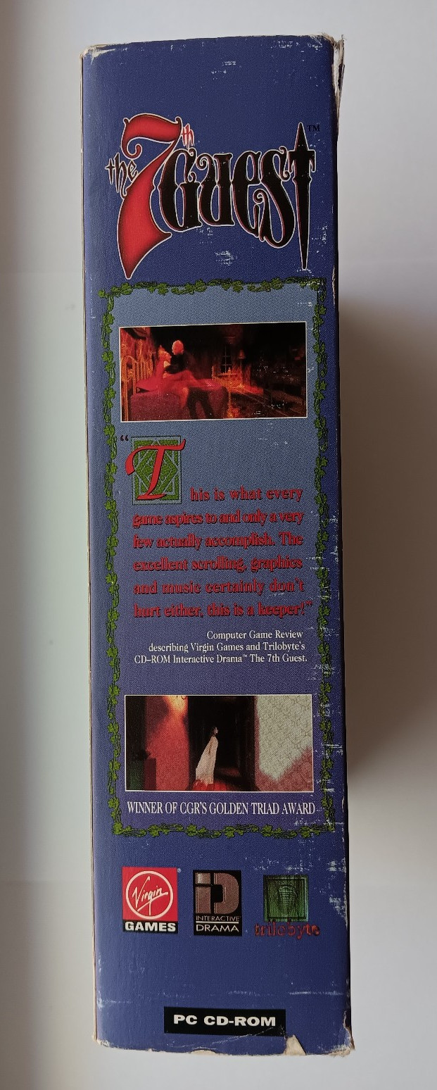 The 7th Guest 1992 PC CD-ROM Game Complete VHS Big Box – Horror