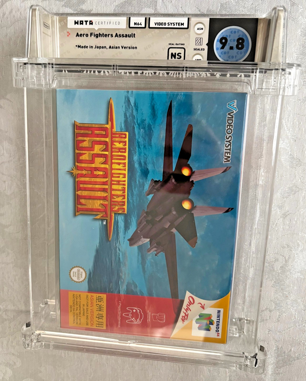 Aerofighters Assault Nintendo 64 N64 Japan Asian Version UNOPENED New WATA 9.8