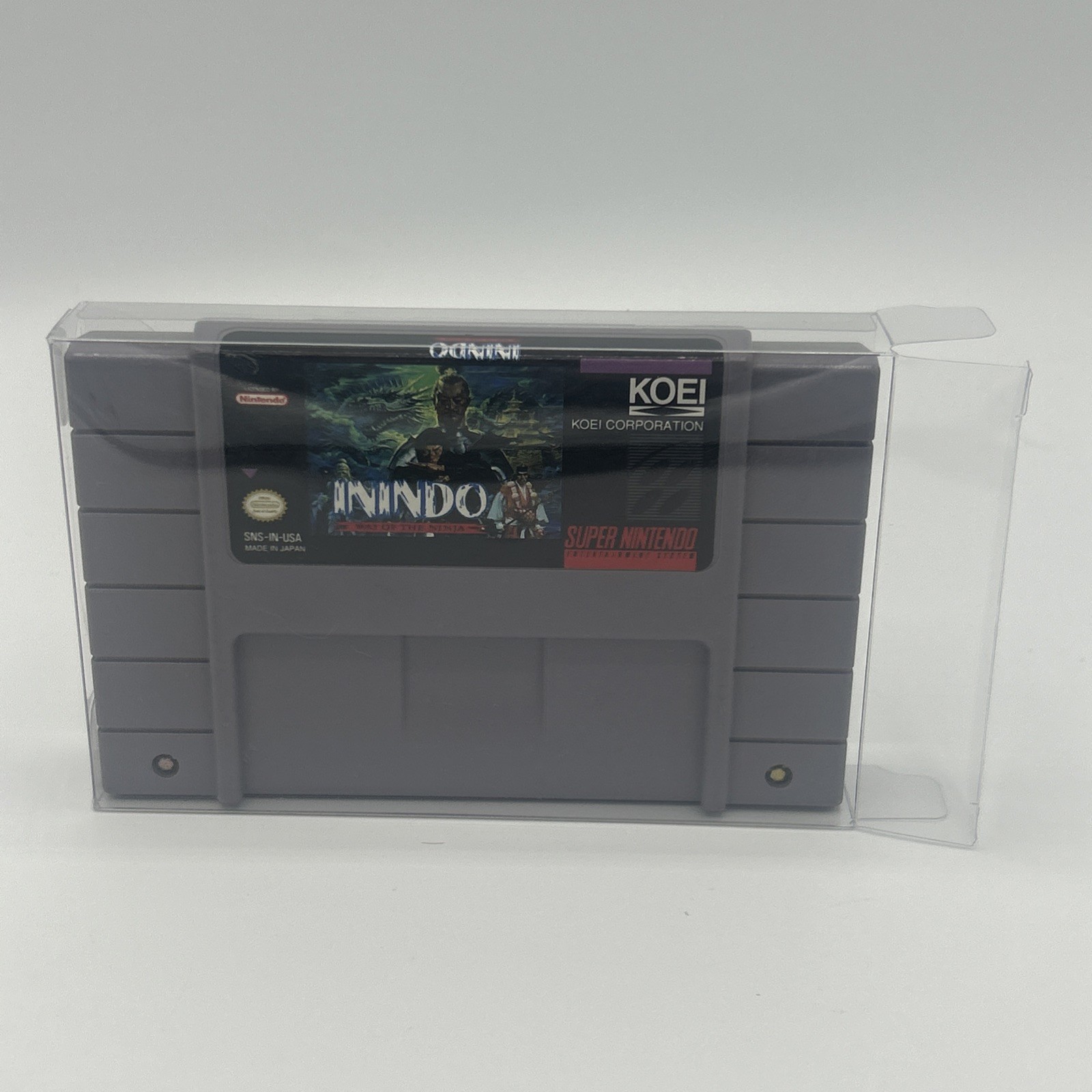 Inindo: The Way of the Ninja Tested (SNES 1993) With Protective Case