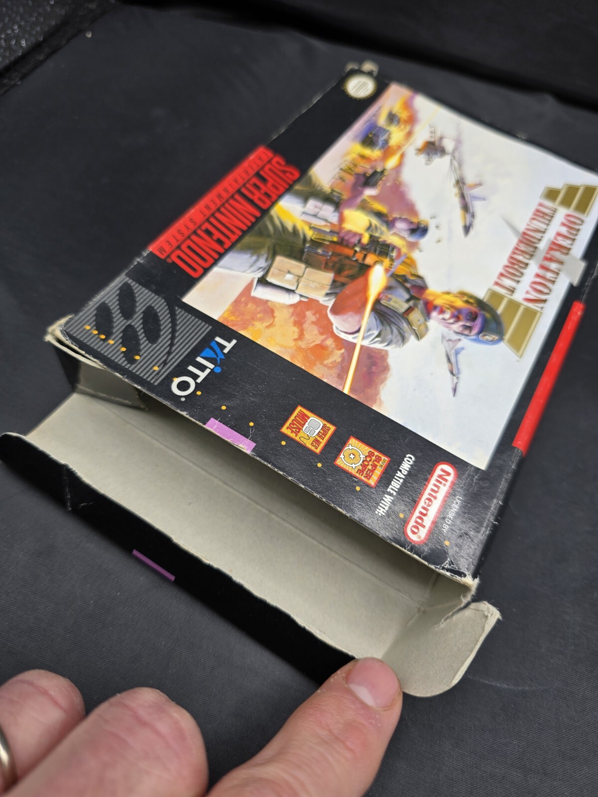 Operation Thunderbolt (Super Nintendo 1994) SNES Complete CIB Manual Authentic