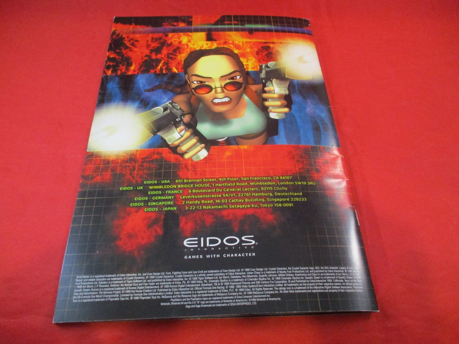 Eidos Interactive 1999 Product Catalog Tomb Raider Gex 3 Braveheart Daikatana
