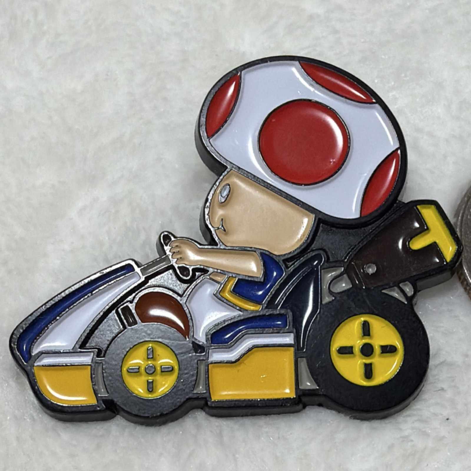 Nintendo Mario Kart Toad Character Glossy Pin Collectible 2017 Video Game Series