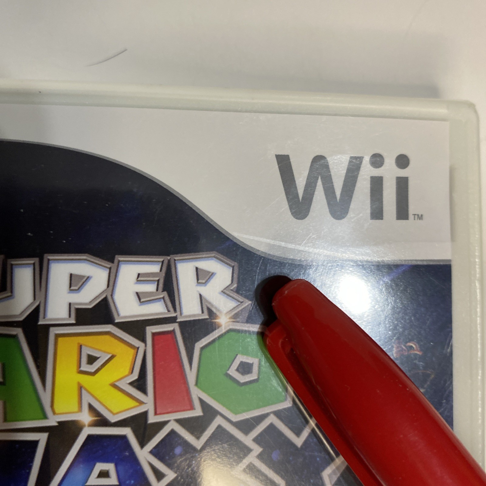 NOT mint Super Mario Galaxy Nintendo Wii New Factory Sealed w/shelf wear