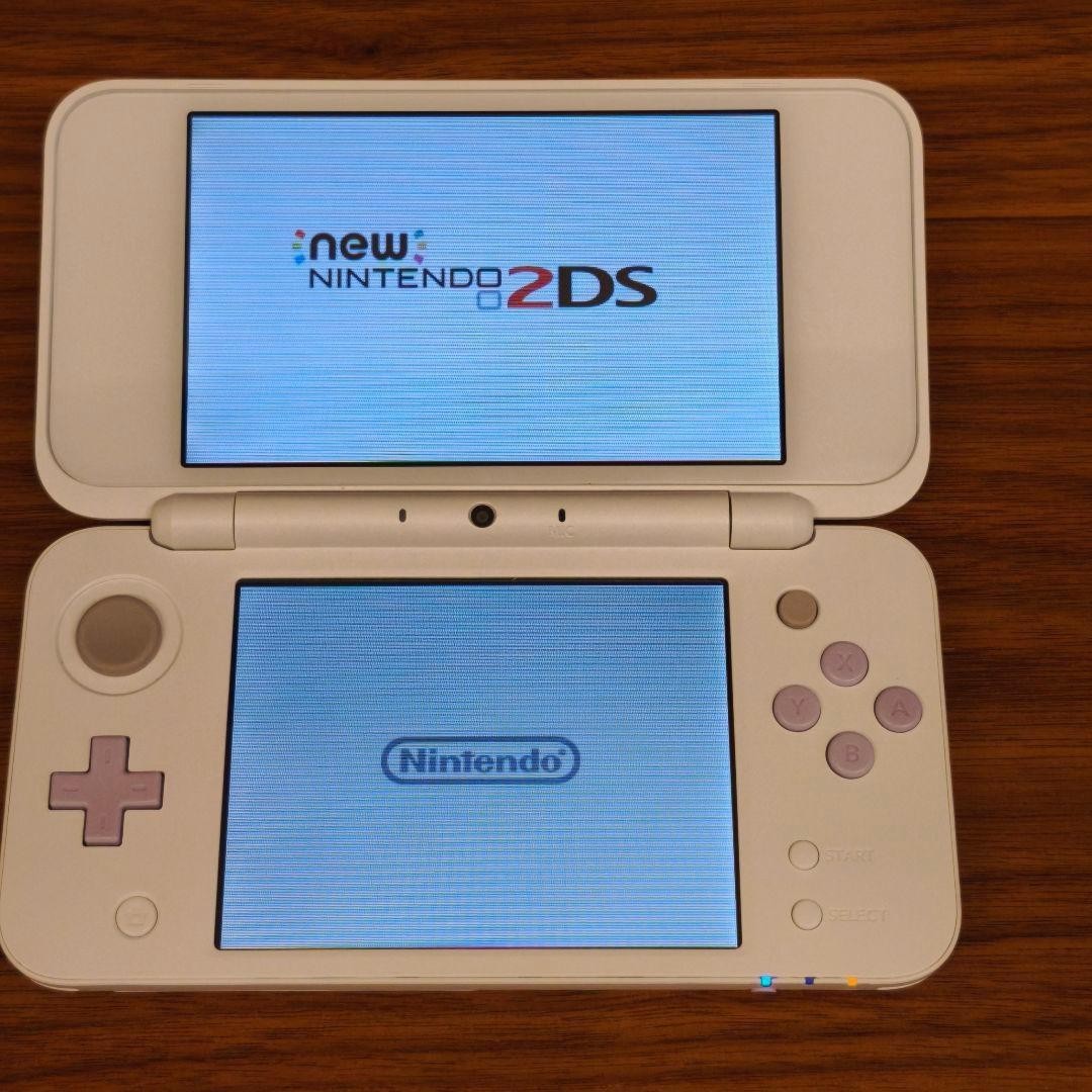 New Nintendo 2DS XL LL White Lavender Console Stylus Working Japanese ver