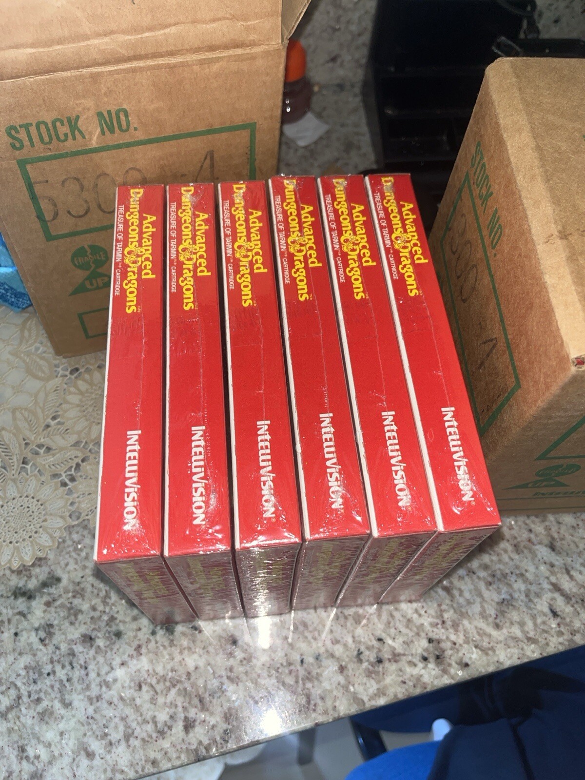 Advanced Dungeon&Dragon Treasure Tarmin Intellivision Factory Box 6 Sealed Games