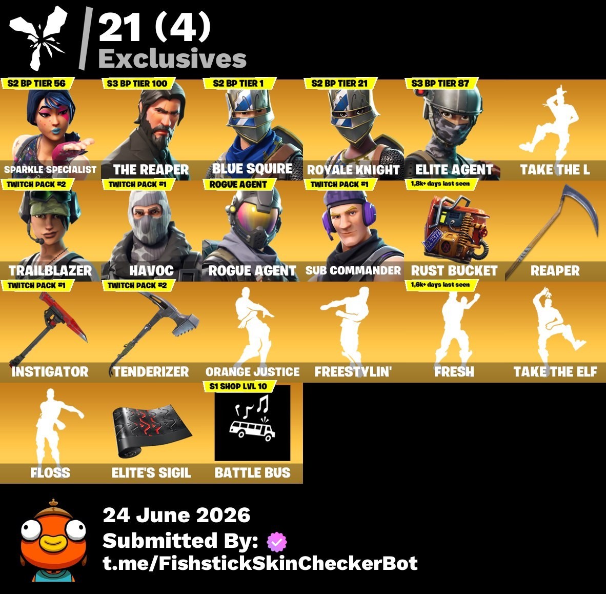 🔥78 Set: Sparkle Specialist, The Reaper, Blue Squire, Floss, Fresh, Trailblazer