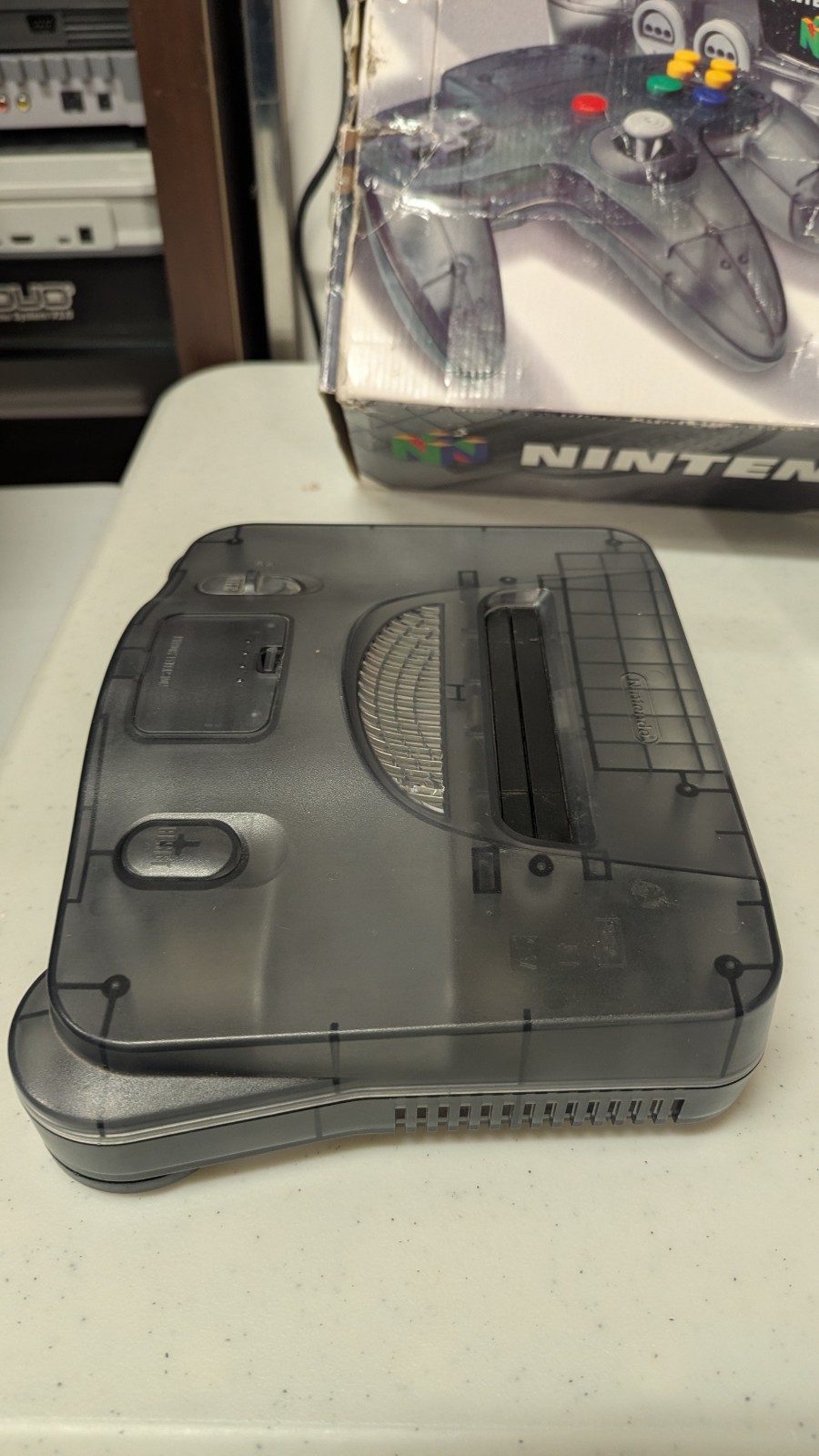 Smoke Black Grey Nintendo 64 Console System Complete Box CIB NUS-001 NTSC N64