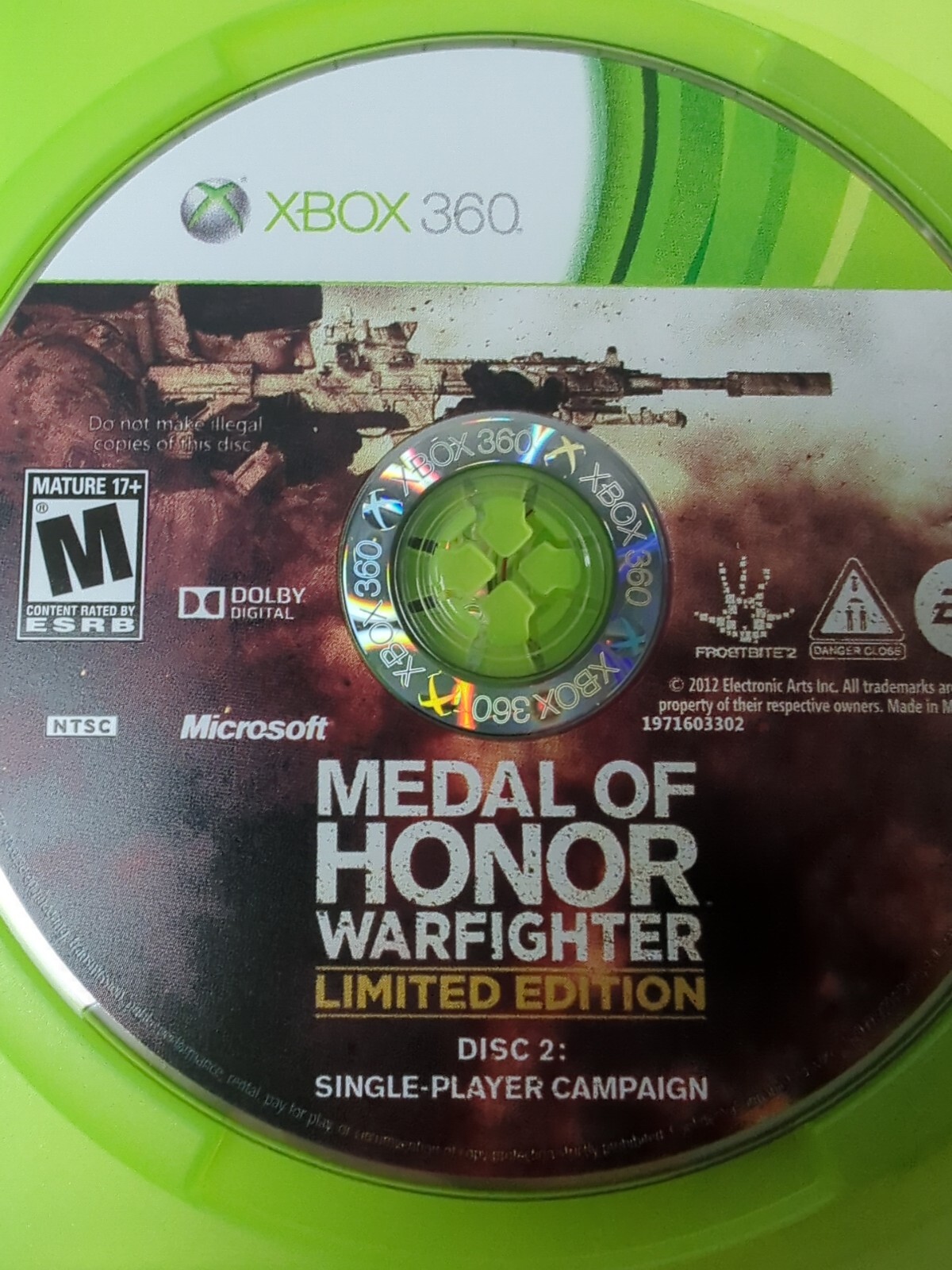 Medal Of Honor Warfighter For Xbox 360 Shooter