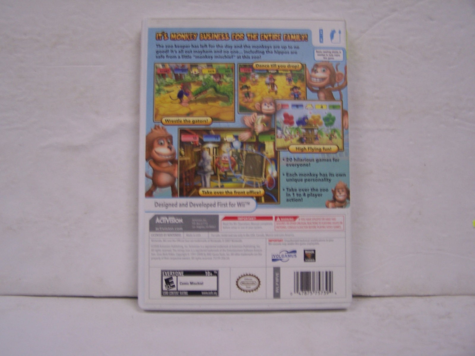 Monkey Mischief Party Time (Nintendo Wii, 2008) CIB