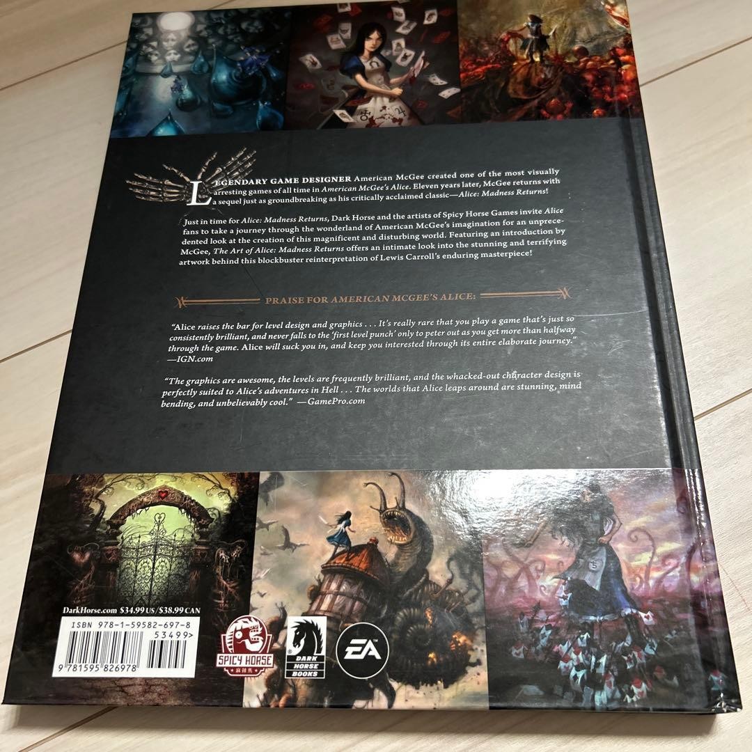 The Art of Alice Madness Returns Hardcover Art Book American McGee English