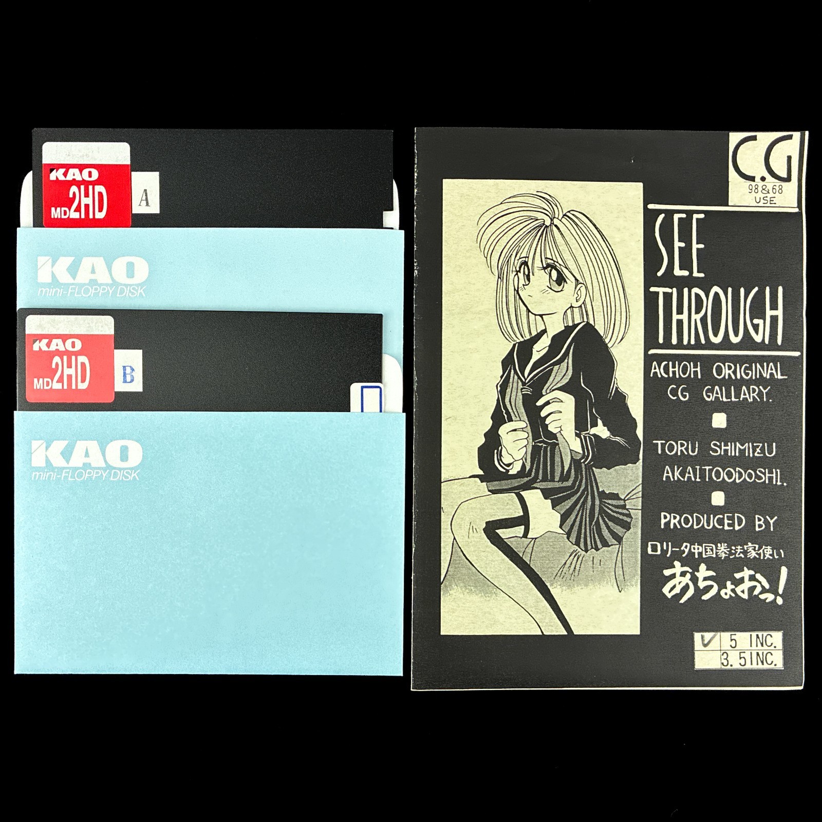 Achoo!! SEE THROUGH PC-98 X68000 Doujin CG Collection Digital Artbook Japan