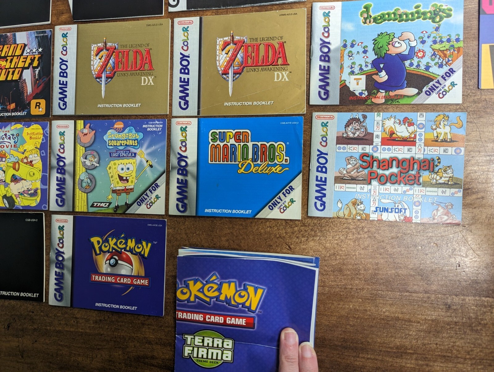 Lot of 50+ Game Boy & GBC Color Manuals, Popular Titles, Couple Dupes, Posters