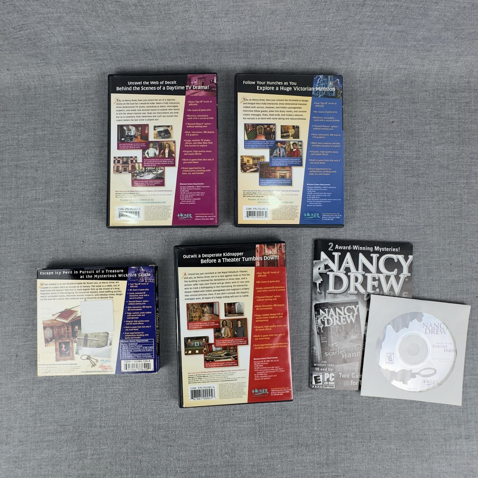 Nancy Drew PC CD-ROM Lot of 5 Her Interactive Haunted Mansion Final Scene