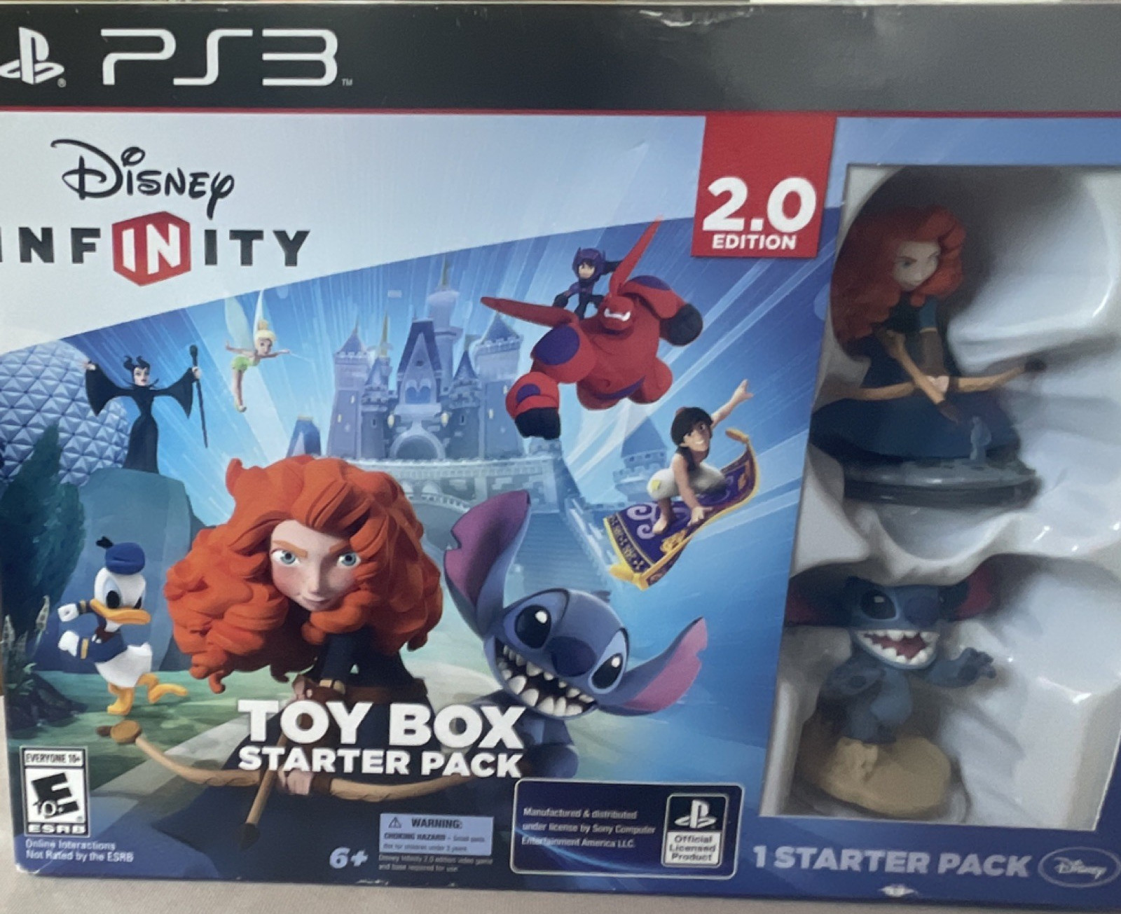 Disney Infinity 2.0 Starter Pack for PS3 with Merida, Stitch, Baymax Figures