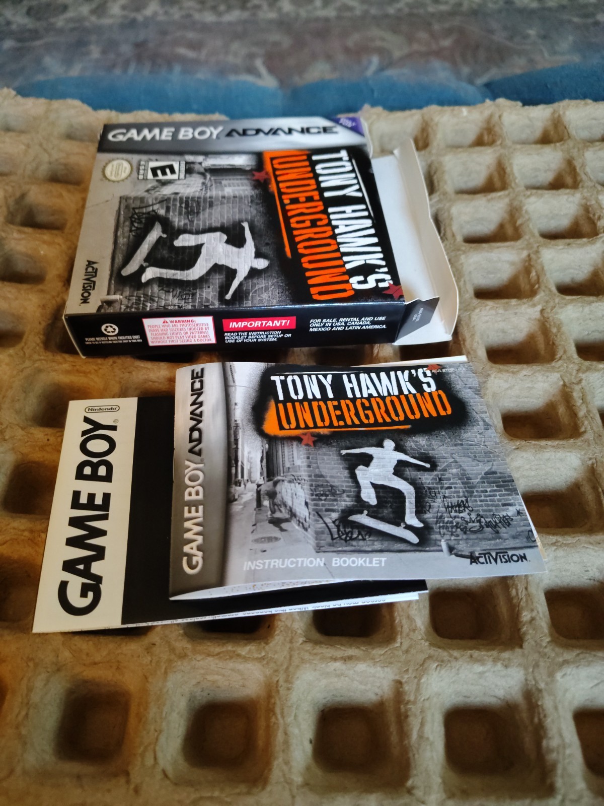 GBA Lot Of Complete Box W/Manuals And Inserts; Tony Hawk & Shaun Palmer