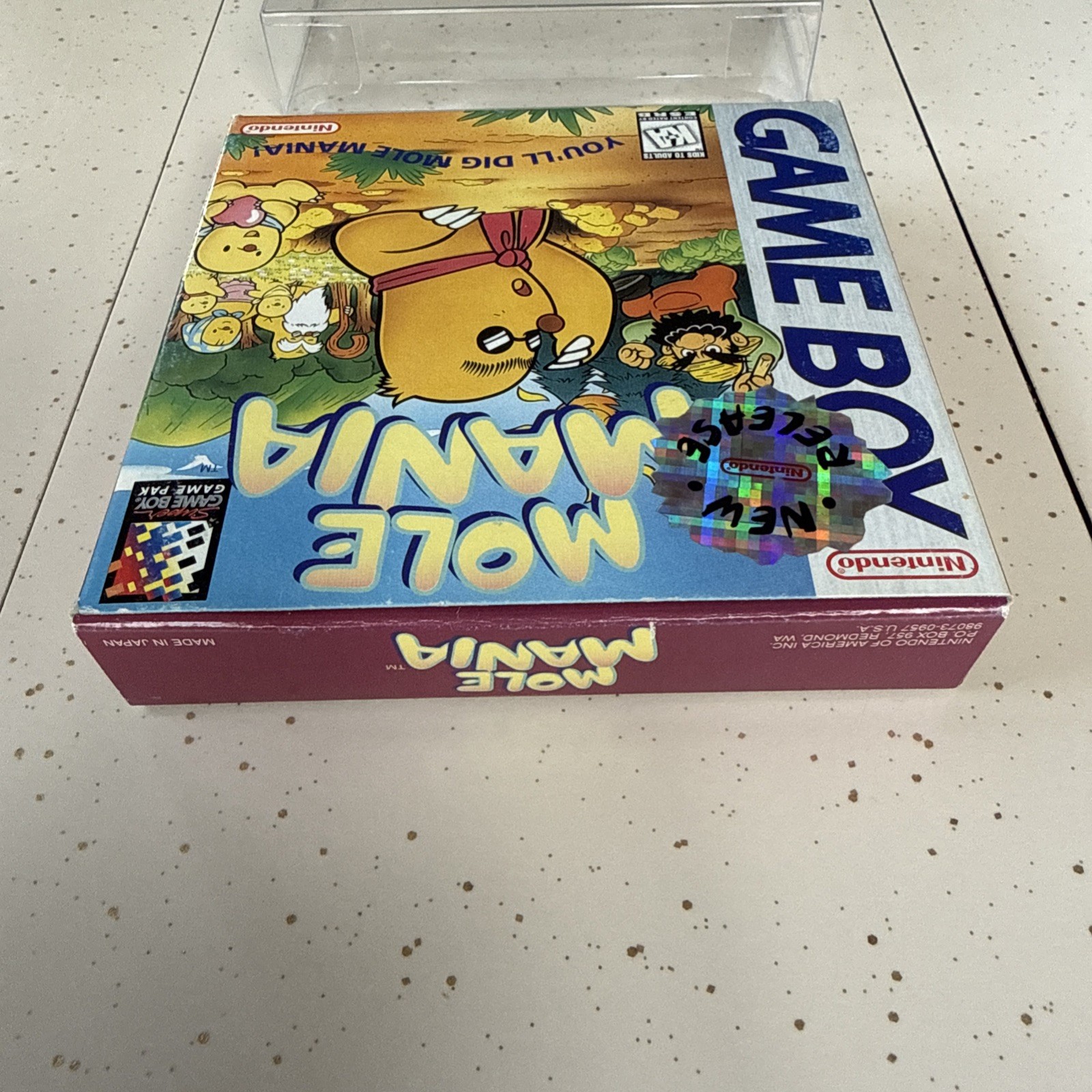 Mole Mania (Nintendo Gameboy Game Boy) Complete CIB excellent