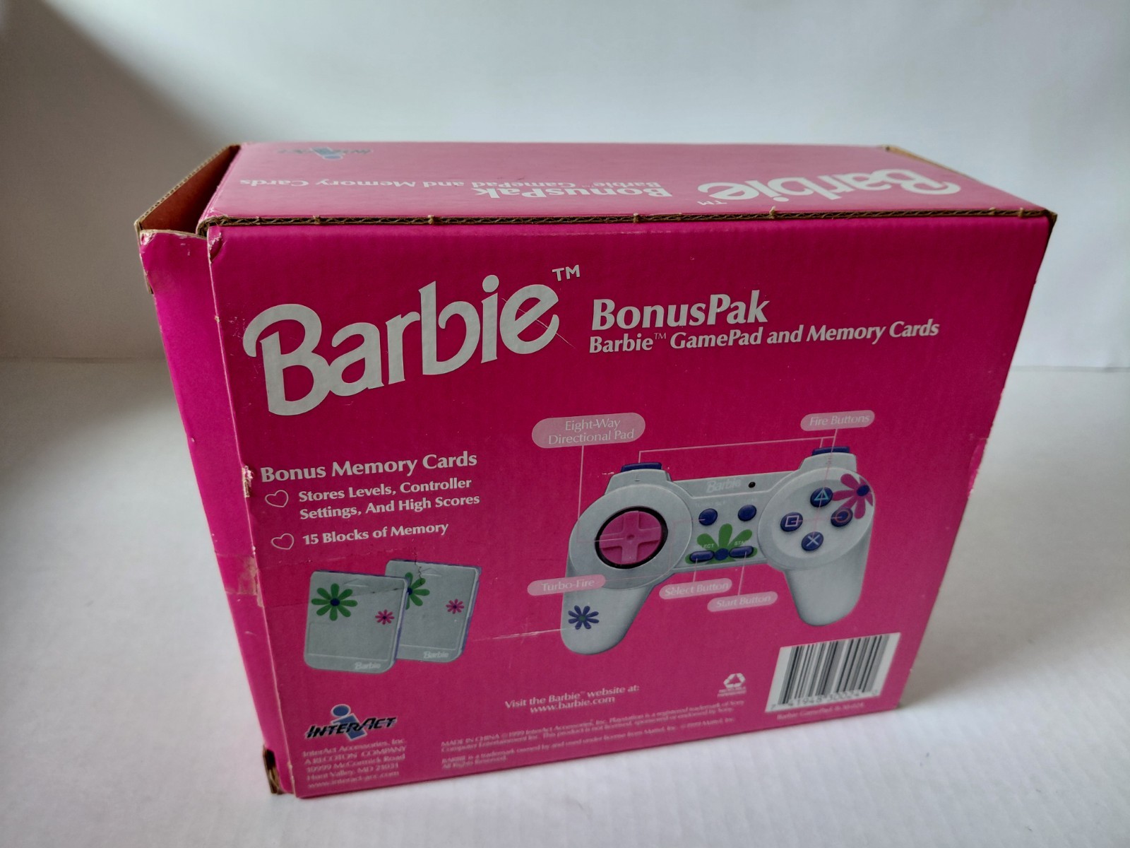Barbie GamePad Controller For Sony PlayStation 1/ Purple & Pink No memory cards.