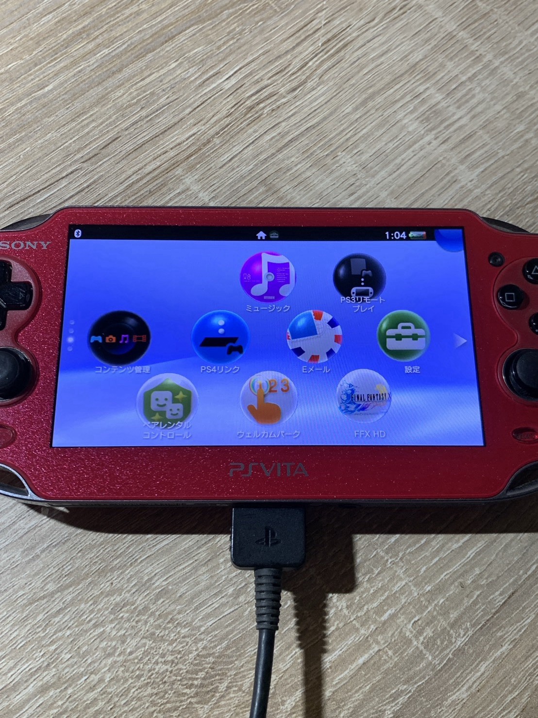 0867 Sony PlayStation PS Vita PCH-1000 Cosmic Red Very Good TESTED