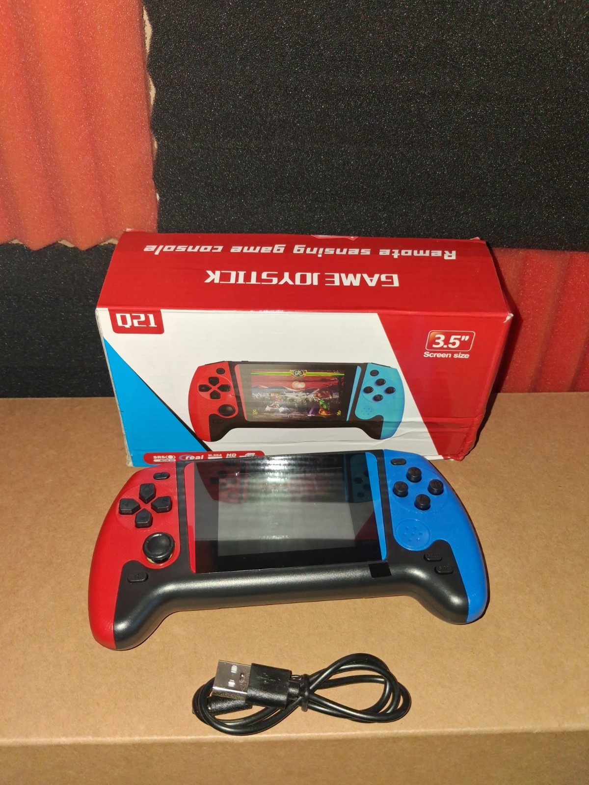500 Games in 1 Q21 Handheld Console 3.5″ Screen Rechargeable Retro Gift