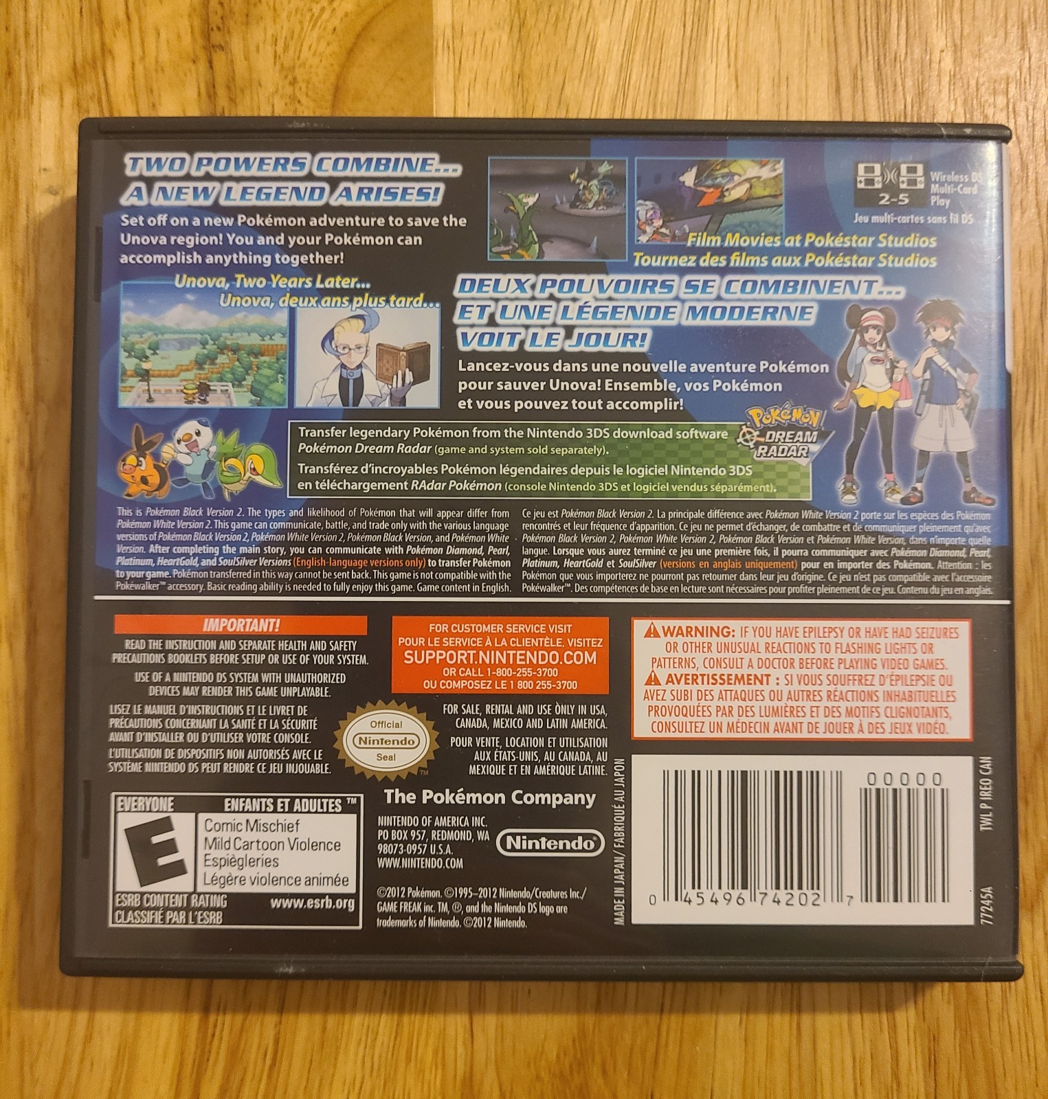 Pokémon Black Version 2 (Nintendo DS, 2012)