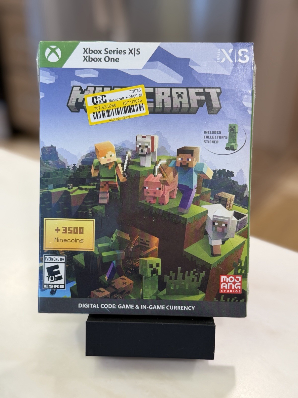 Minecraft No Disc with 3500 Digital Code Minecoins XBox One / Series X New
