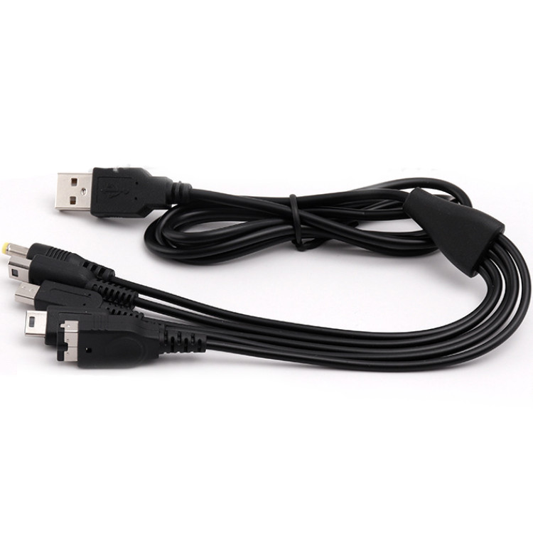 5 in 1 USB Charger Charging Cable Cords for Nintendo NDSL NDS NDSI XL 3DS