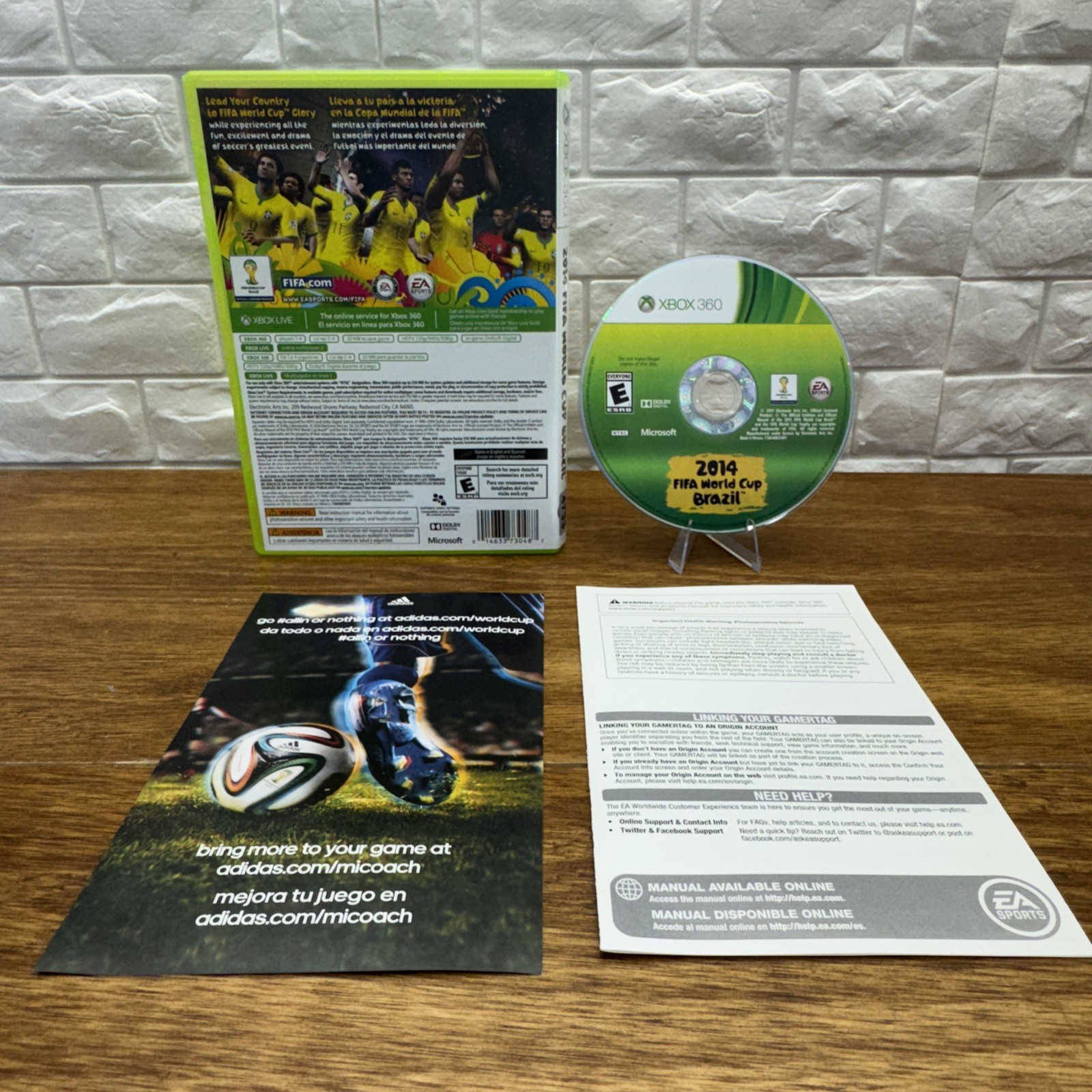 2014 FIFA World Cup Brazil (Microsoft Xbox 360) CIB Refurbished 1 Yr Warranty