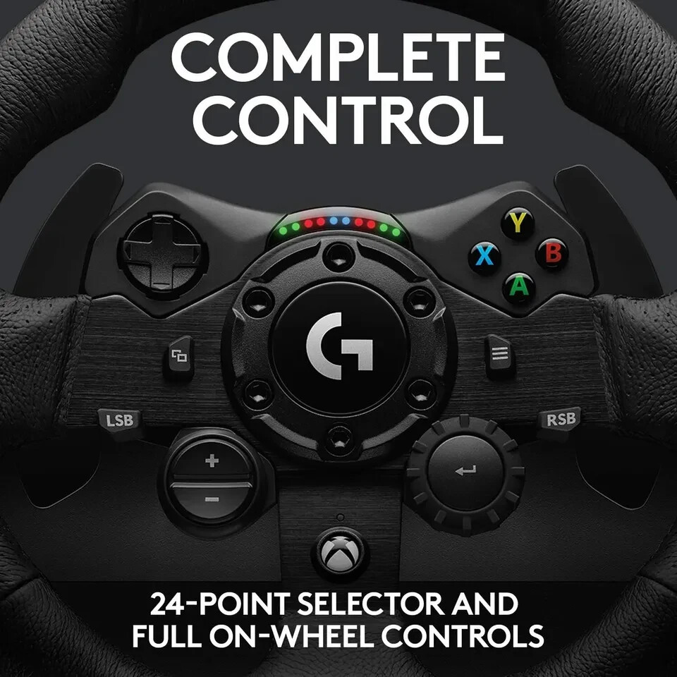 Logitech G923 Racing Wheel & Pedals for Xbox X|S, One, PC