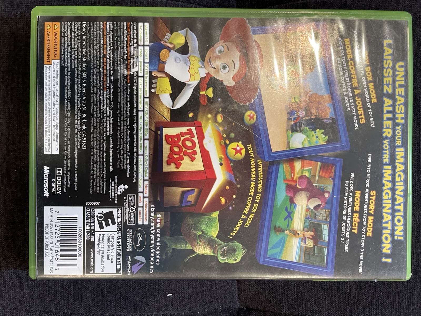 Toy Story 3: The Video Game – (Xbox 360, 2010) CIBw/ Manual