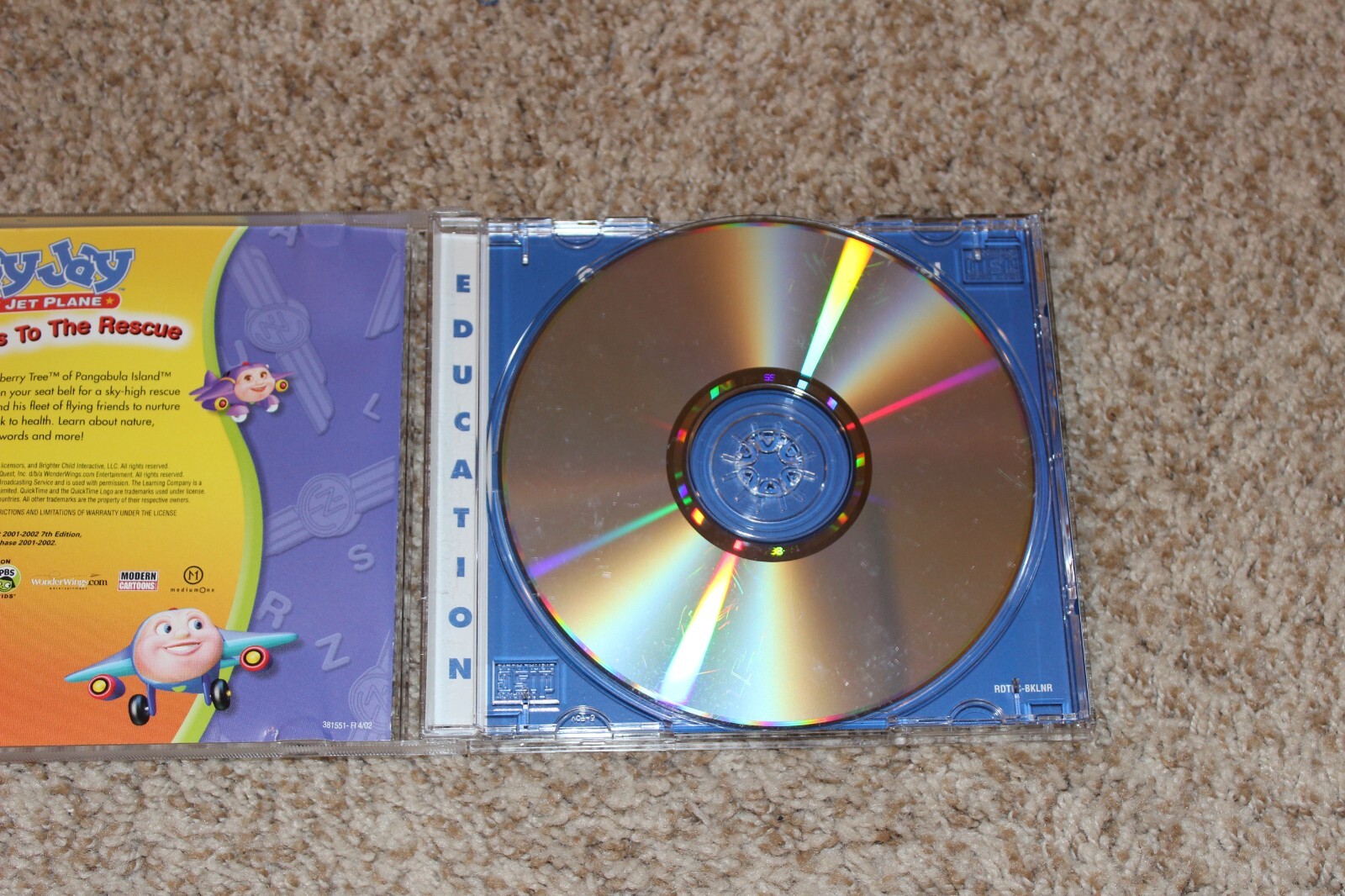 Jay Jay The Jet Plane Sky Heroes To The Rescue PC CD Rom 2002 Nice