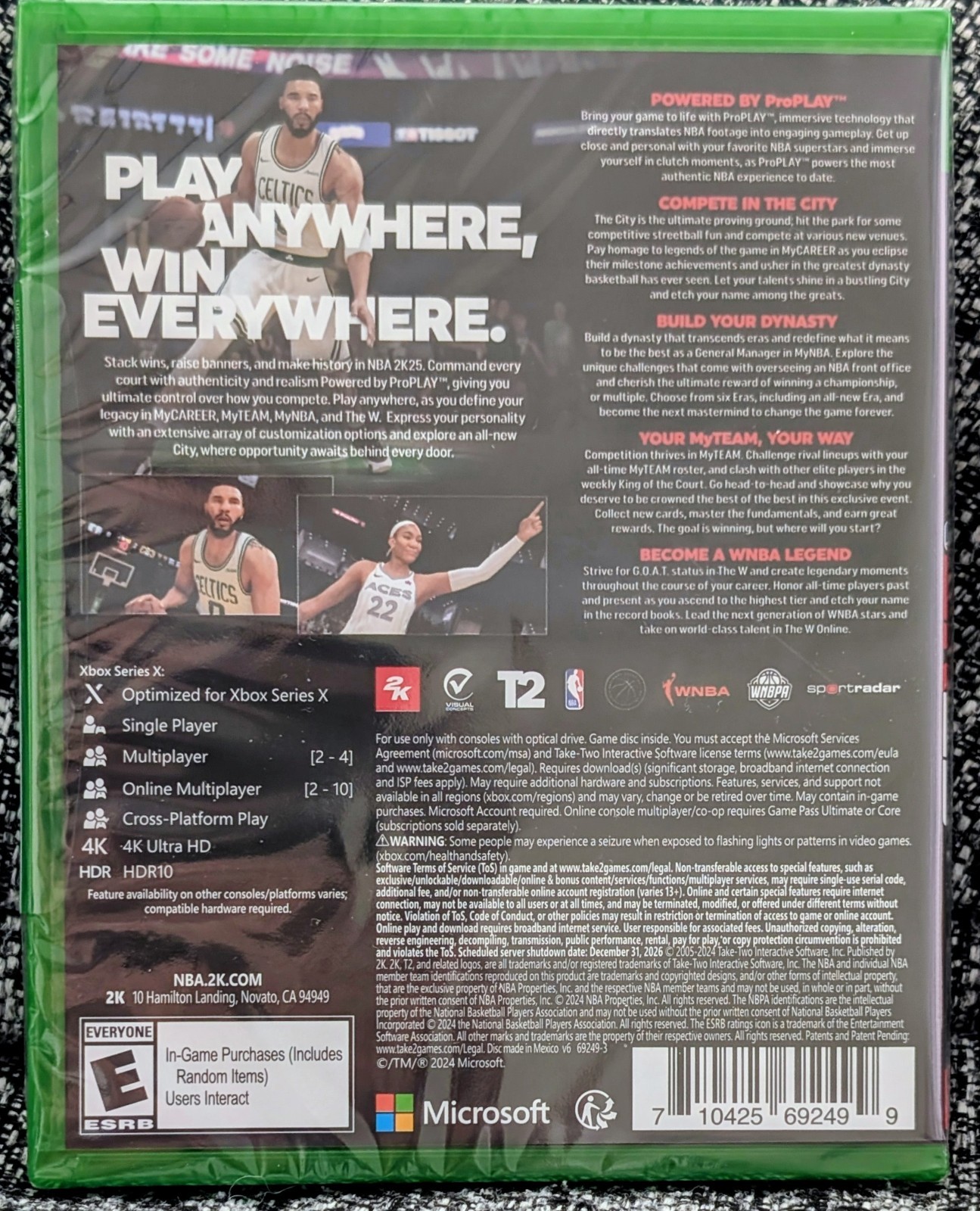 NBA 2K25 Brand New Factory Sealed Standard Edition – Xbox Series X