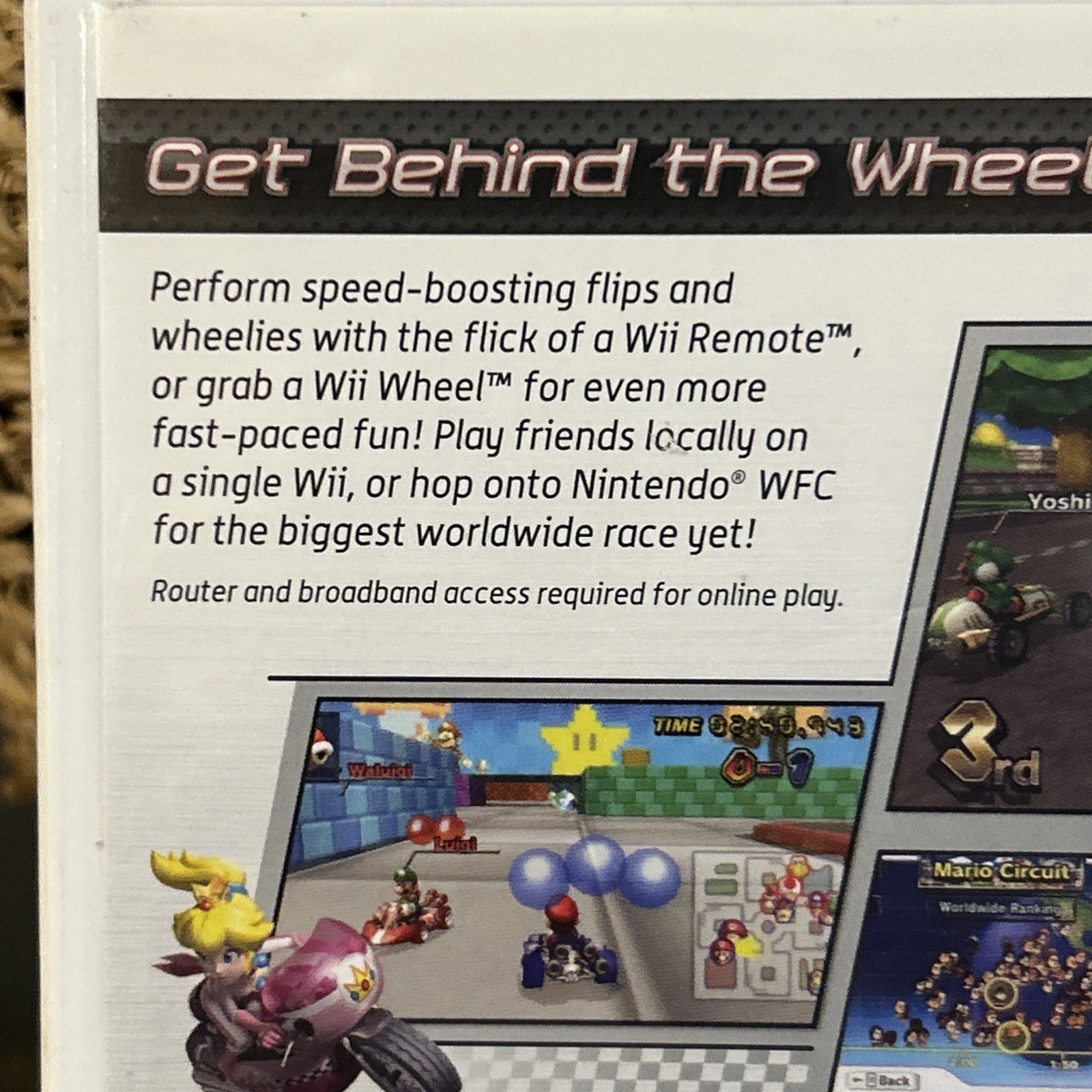 Mario Kart Wii (Nintendo, 2008), complete with manual and inserts, disc is mint