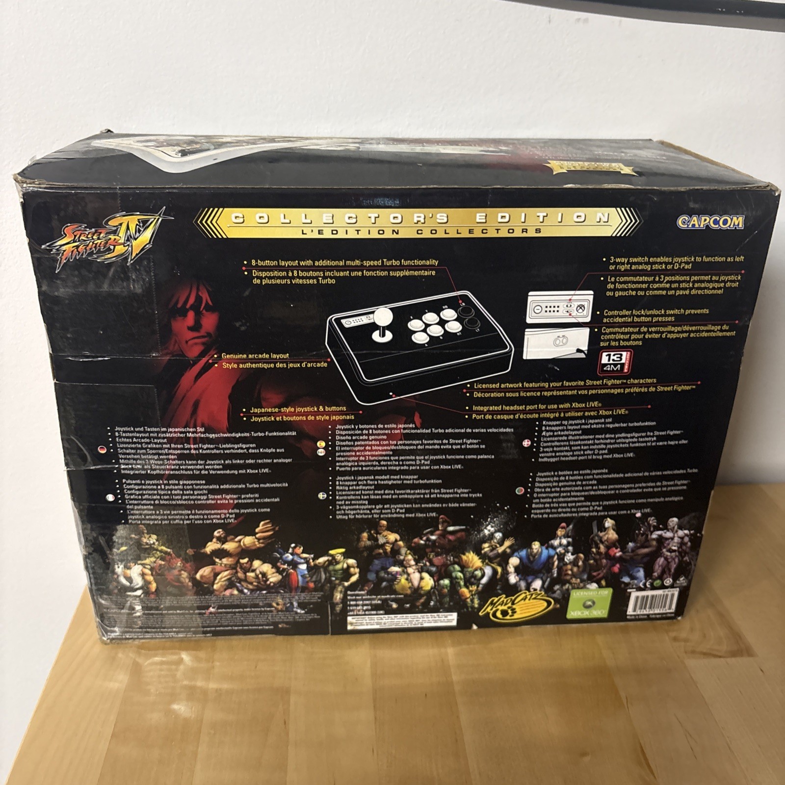 CIB Mad Catz Street Fighter IV 4 Xbox 360 Arcade Fightstick Controller Tested