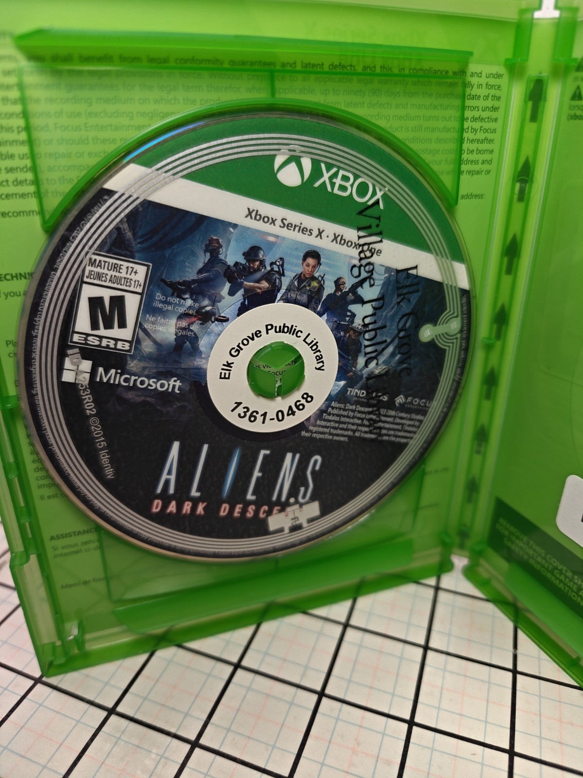 Aliens Dark Descent (Xbox Series X Xbox One) Ex-library Copy