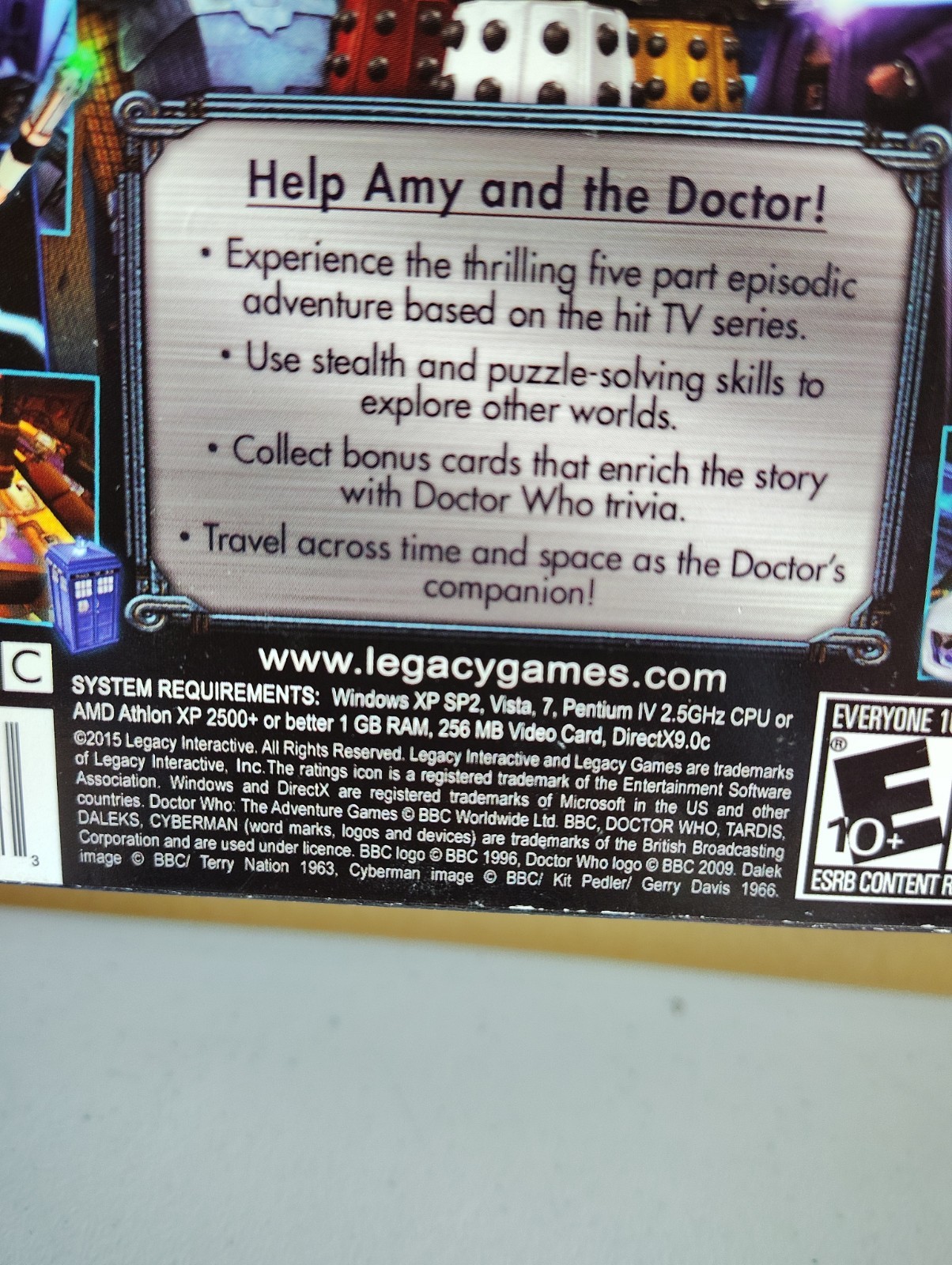 Doctor Who The Adventure Games 5 Pack PC DVD-ROM BBC Legacy Games Used