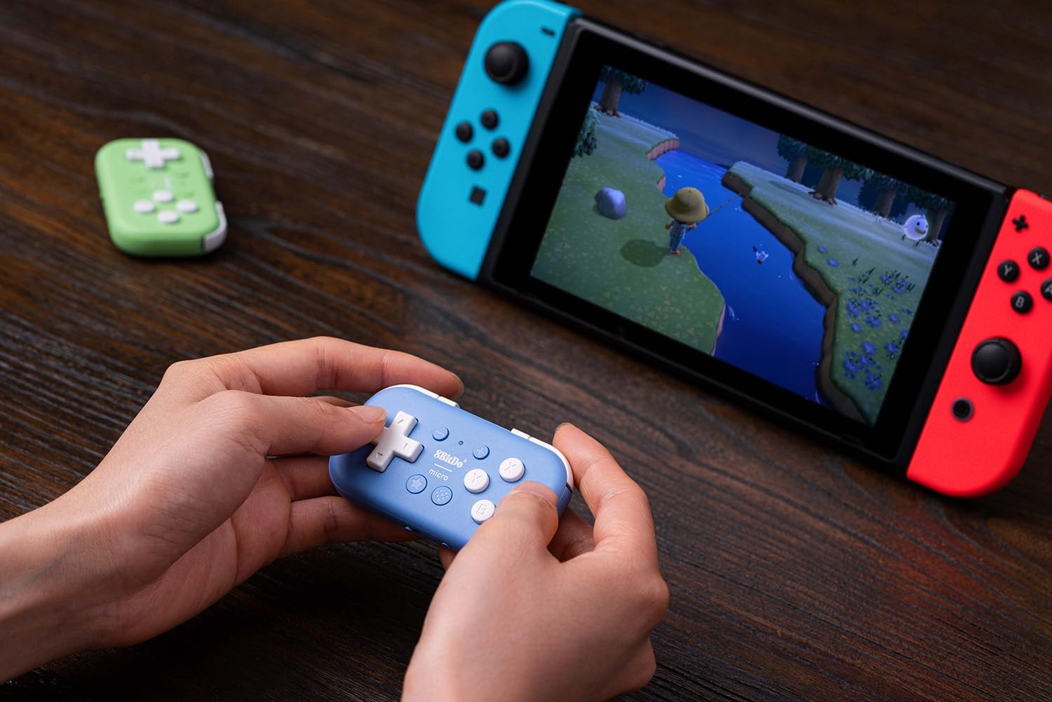 8Bitdo Mini Bluetooth Gamepad Controller for Switch, Android, Raspberry Pi, Blue