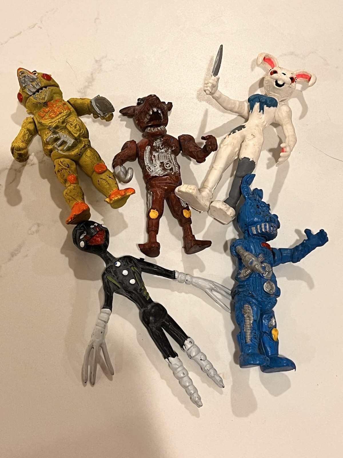 Lot Of 5 Nights At Freddy’s Mexican Mexico FNAF Foxy Vanndy Chica Figures Toys