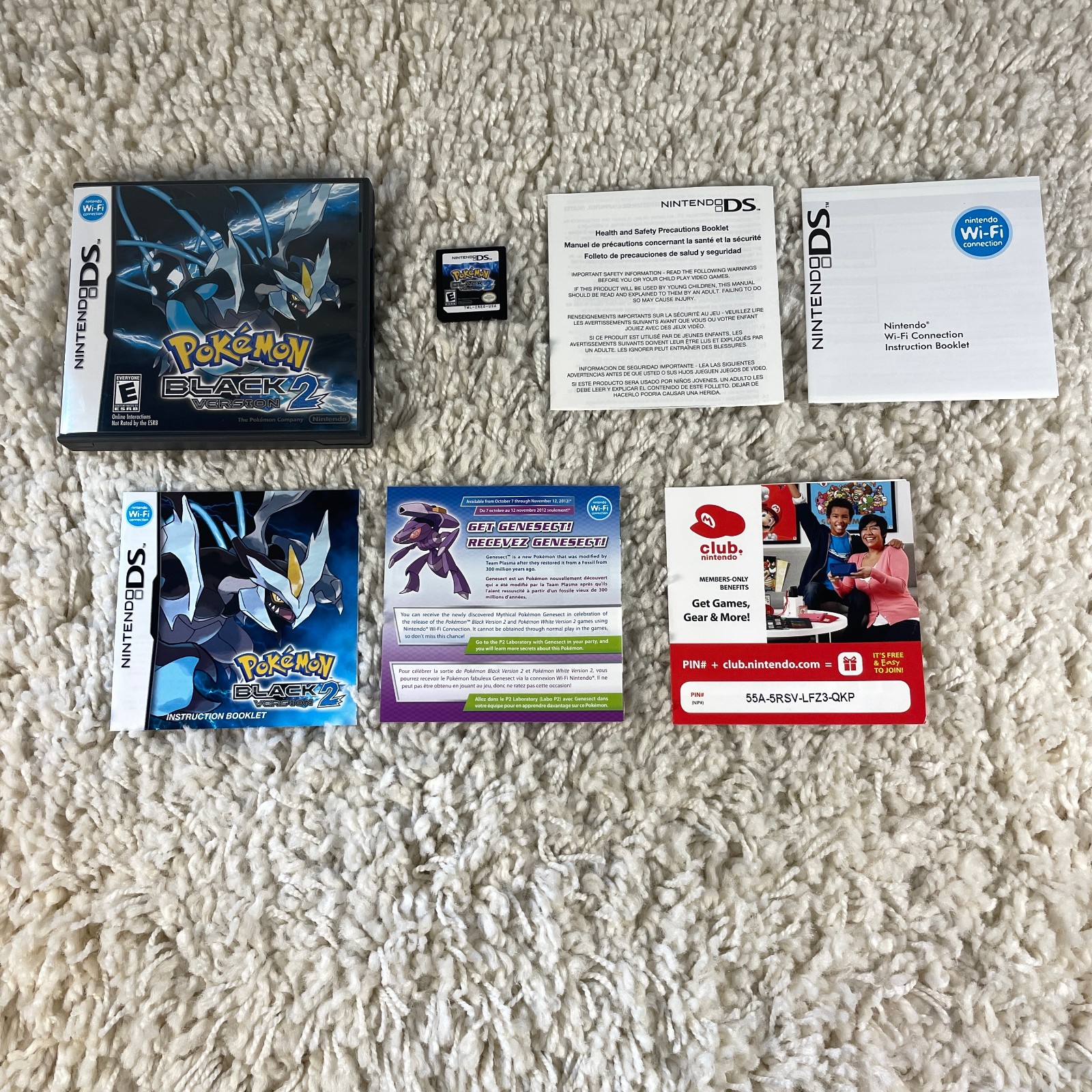 Pokémon Black Version 2 (Nintendo DS, 2012) Authentic Complete in Box CIB Tested