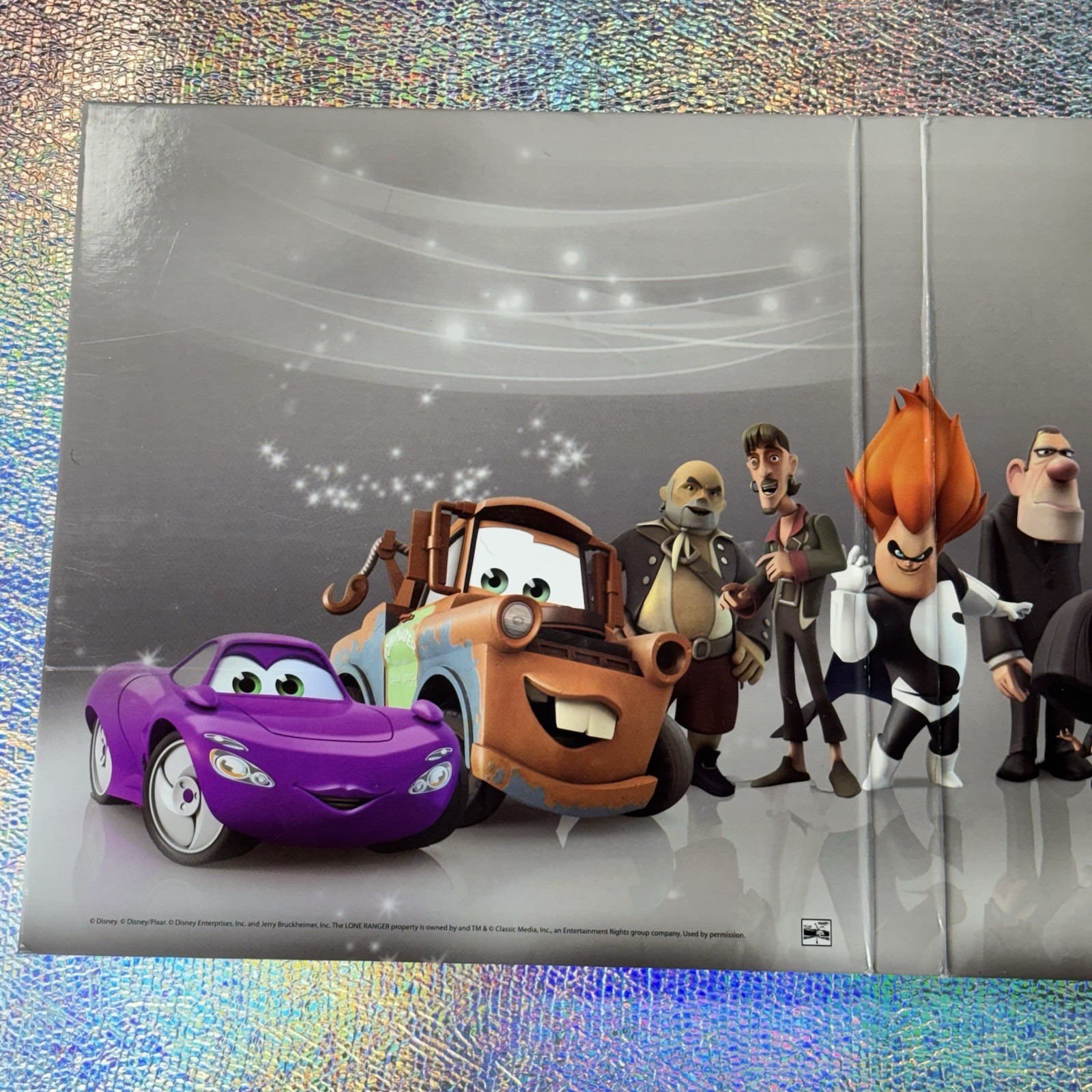 Disney Infinity Power Disc Lot Of 7 With Book