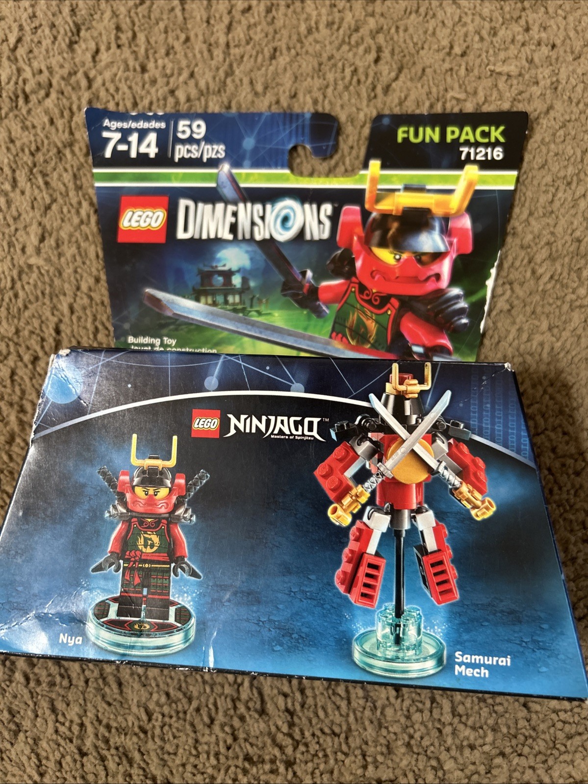 LEGO Dimensions Fun Pack – NINJAGO NYA & SAMURAI MECH 71216 -NEW-