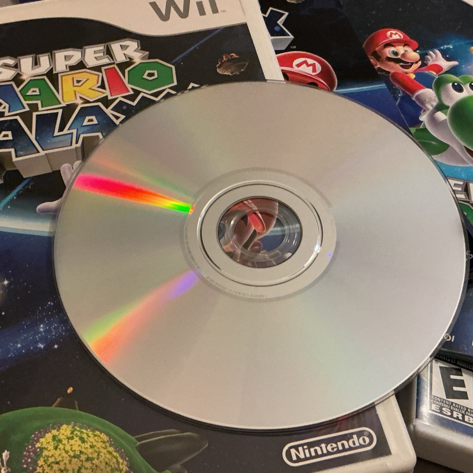 Nintendo Wii Super Mario Galaxy 1 and 2 Bundle with Manual and Inserts Tested